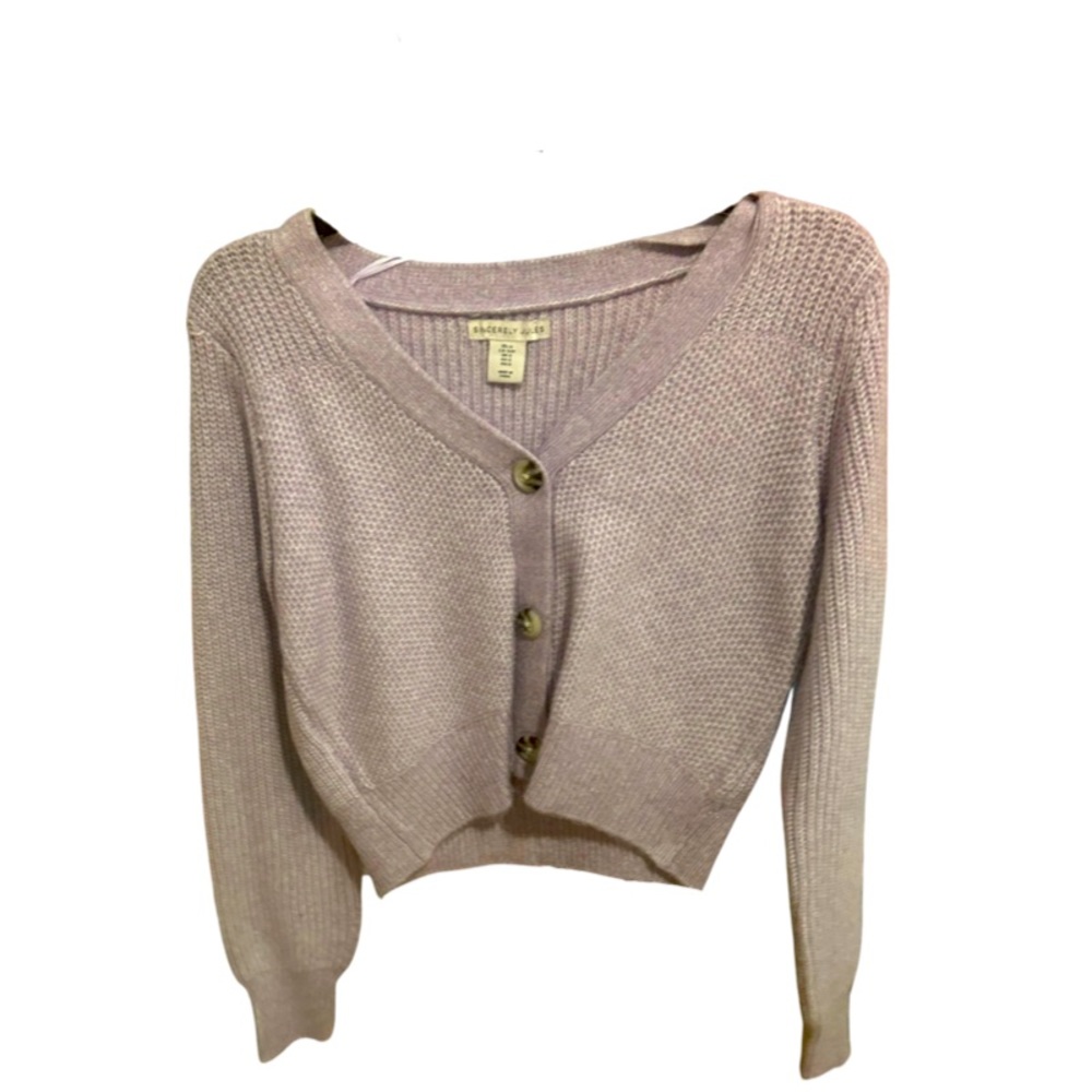 Purple knit sweater